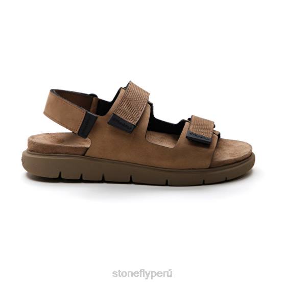 hombres estampado hydra 2 nobuk/nobuk fósil Stonefly 2T4V363 sandalias