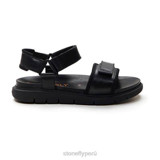 hombres hydra 4 textil/piel de becerro negro Stonefly 2T4V358 sandalias
