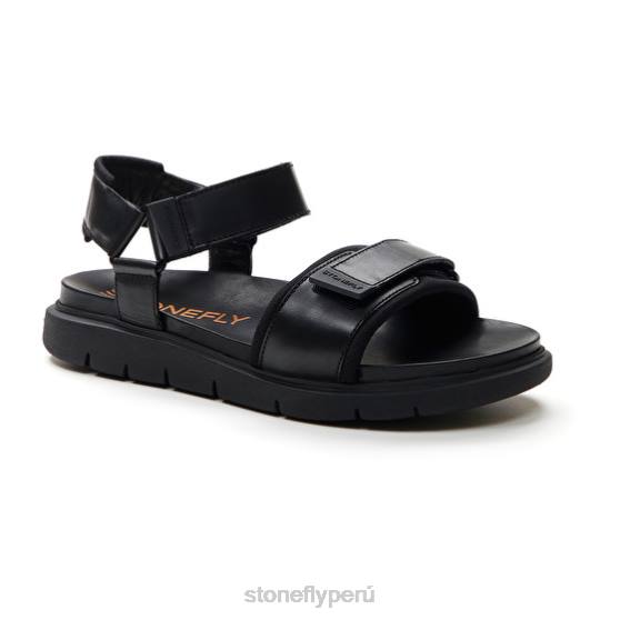 hombres hydra 4 textil/piel de becerro negro Stonefly 2T4V358 sandalias