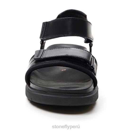 hombres hydra 4 textil/piel de becerro negro Stonefly 2T4V358 sandalias