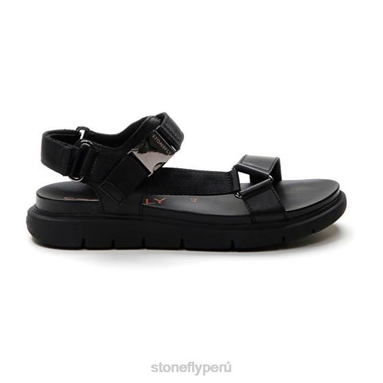 hombres hydra 8 calf lth/textil negro Stonefly 2T4V359 sandalias