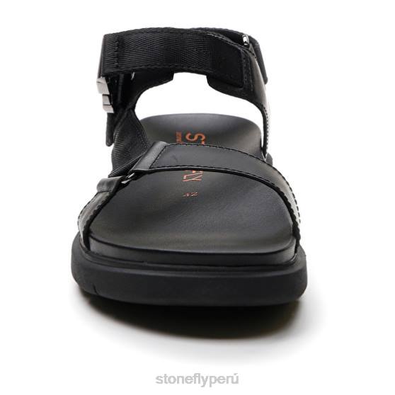 hombres hydra 8 calf lth/textil negro Stonefly 2T4V359 sandalias