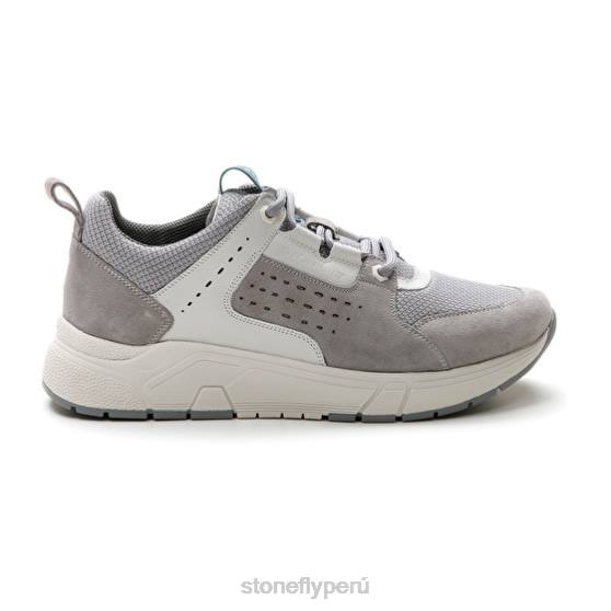 hombres acción 24 terciopelo/ textil grifo gris Stonefly 2T4V357 zapatos