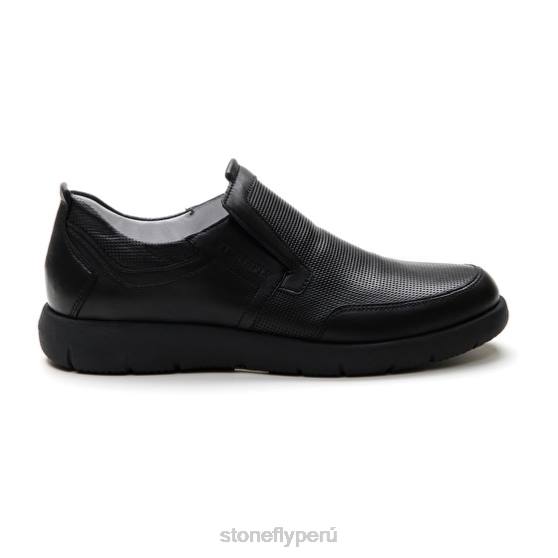 hombres stream 18 estampado nappa lth/nappa lth negro Stonefly 2T4V344 zapatos