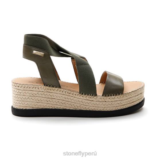 mujer alexia 5 calf lth/elástico verde Stonefly 2T4V186 sandalias