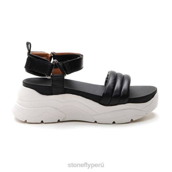 mujer fantasía 1 napa lth/textil negro Stonefly 2T4V194 sandalias