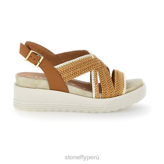 mujer parky 17 gofrado p./calf lth marrón Stonefly 2T4V184 sandalias