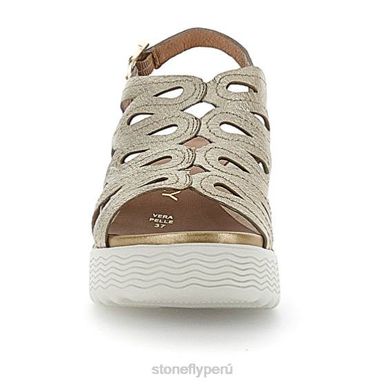 mujer parky 18 laminado lth oro Stonefly 2T4V224 sandalias
