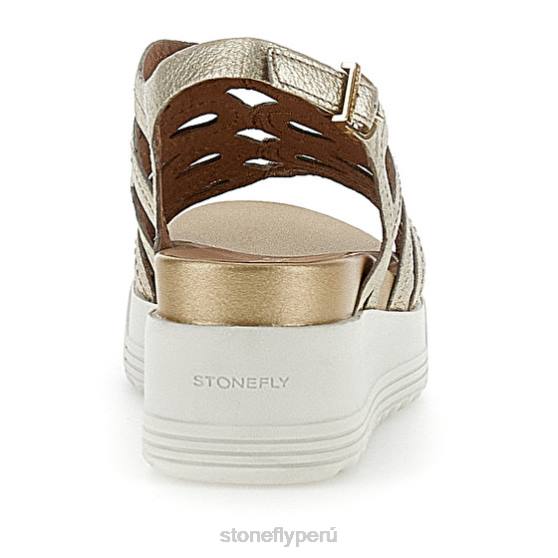 mujer parky 18 laminado lth oro Stonefly 2T4V224 sandalias