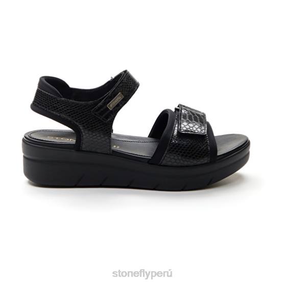 mujer aqua iii 17 lycra/s.relieve negro Stonefly 2T4V140 sandalias