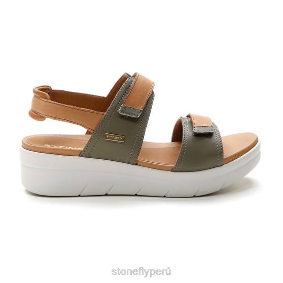 mujer aqua iii 20 napa lth marrón/verde Stonefly 2T4V143 sandalias
