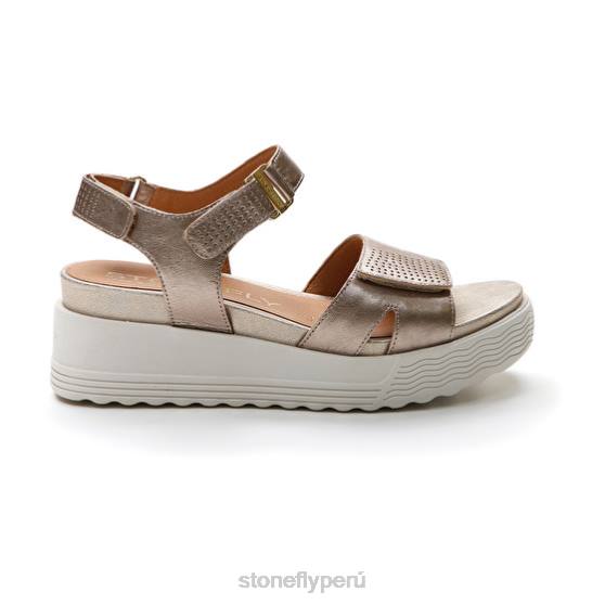 mujer parky 15 laminado lth champán Stonefly 2T4V163 sandalias