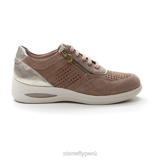 mujer aurora 15 terciopelo gris rosa/astilla Stonefly 2T4V97 zapatos