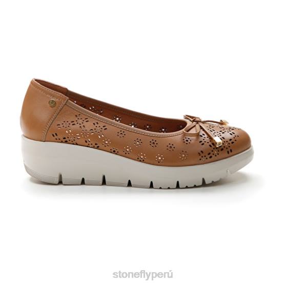 mujer pluma 12 napa lth marrón claro Stonefly 2T4V115 zapatos