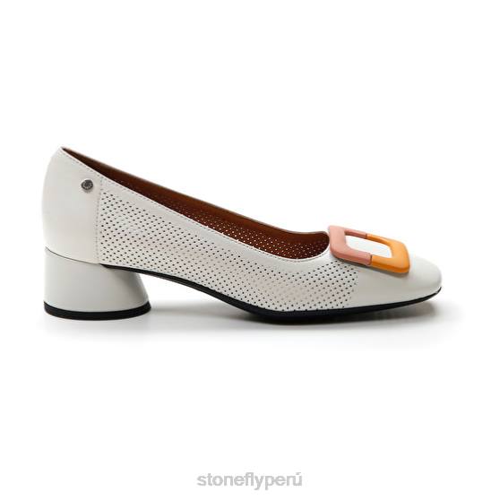mujer lilly 15 napa lth blanco/naranja Stonefly 2T4V77 zapatos